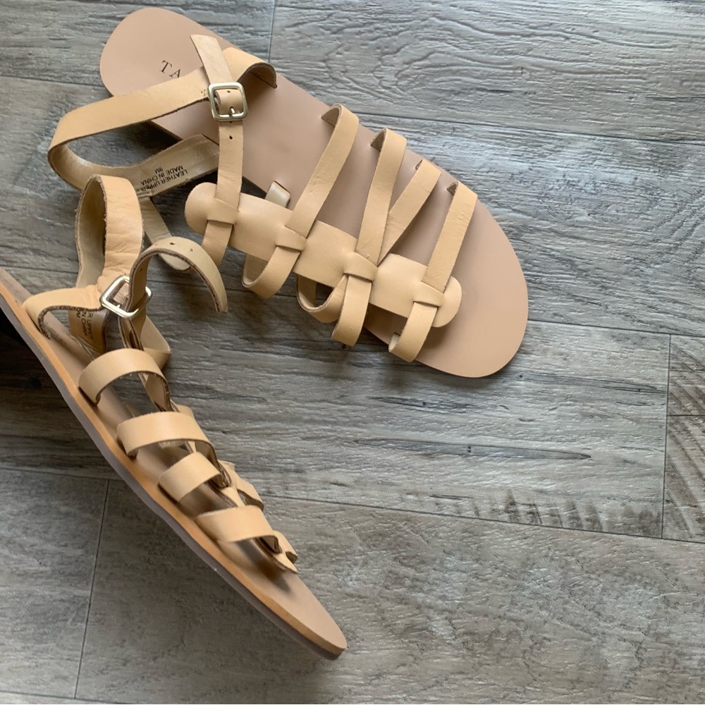Talbots Leather Strappy Buckle Sandals - Picture 5 of 11